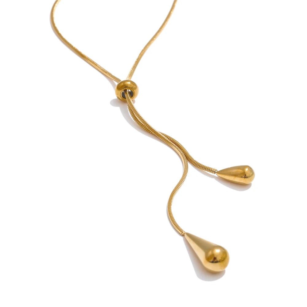 Timeless Trendy Dangle Charm Set, Necklace - Ecru